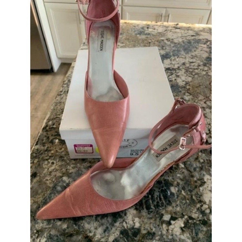 Steve Madden Stiletto Chrome Heels - Size 9.5